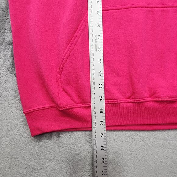 Gildan Hoodie Womens XL Pink Proud Air Force Mom Sweatshirt Military Patriot - Picture 10 of 11